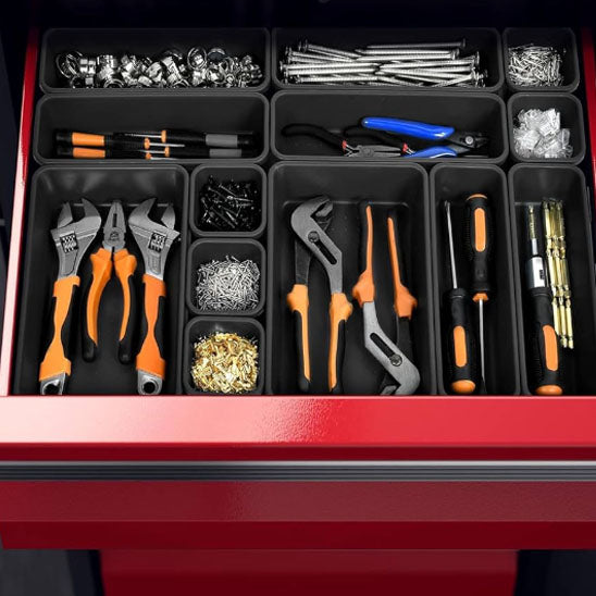 boite à outils blocbox compartiments rouges
