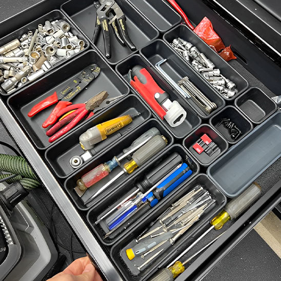 boite à outils blocbox compartiments tournevis