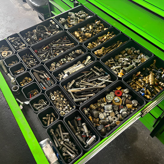 boite à outils blocbox compartiments verts