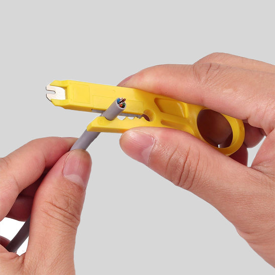 pince a denuder jaune mini coupe câble fil