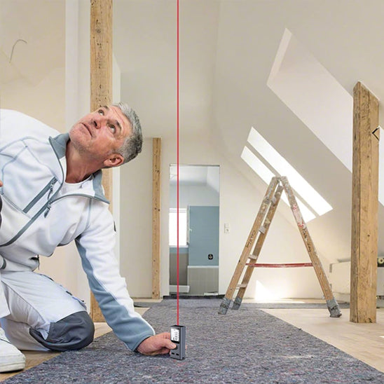 télémètre laser plancher prise de mesure