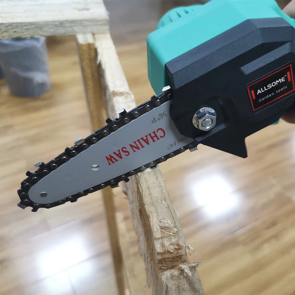 tronçonneuse à batterie easysaw verte