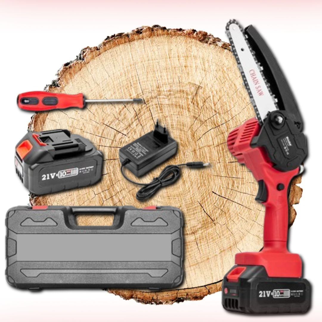 tronçonneuse à batterie minitronc complet