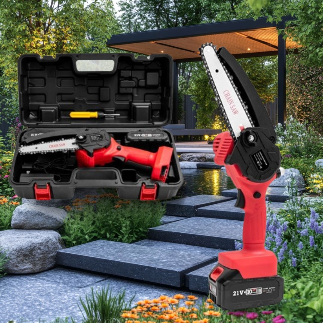 tronçonneuse à batterie minitronc paysagé
