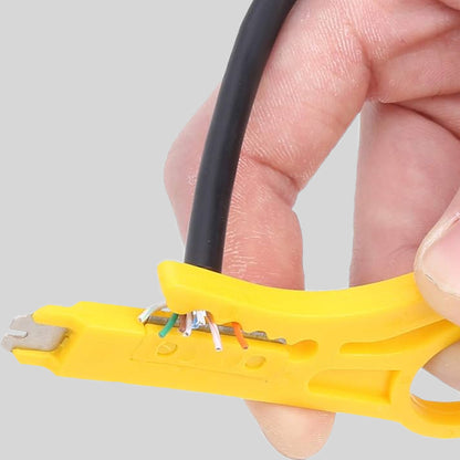 pince a denuder jaune mini câble noir fil