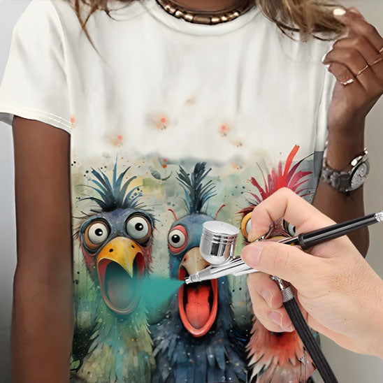 pistolet-pour-la-peinture-dessin-sur-chandail